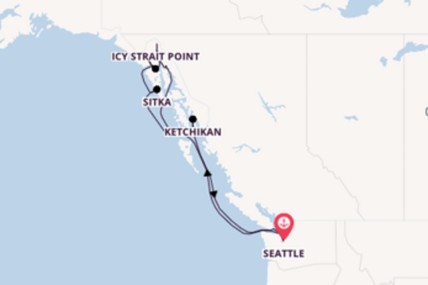 10-daagse cruise vanaf Seattle