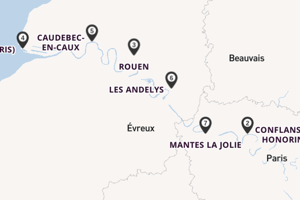 Seine ab Paris, Frankreich auf der Amadeus Diamond