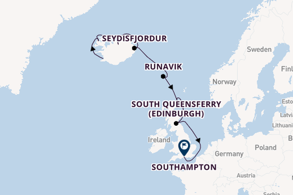 Arctic from Reykjavik, Iceland with the Caribbean Princess