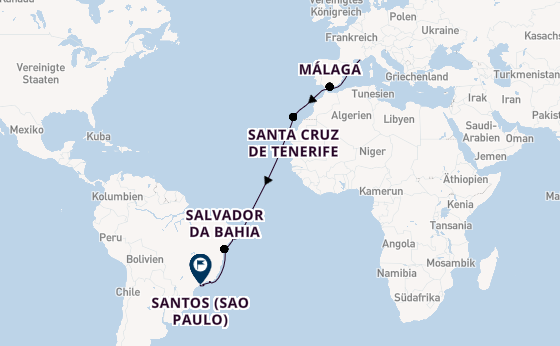 Transatlantik ab Marseille, Frankreich auf der MSC Virtuosa