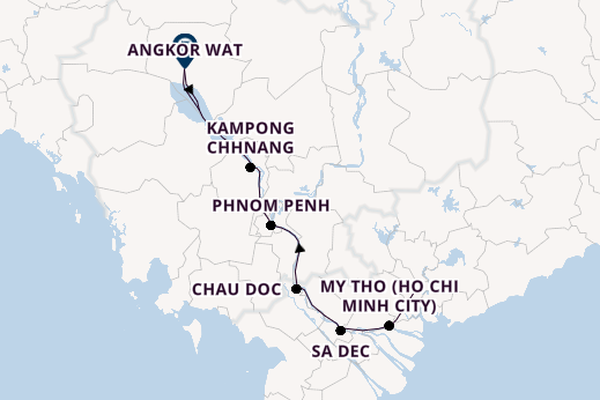 South East Asia from Ho Chi Minh City, Vietnam with the RV Indochine II