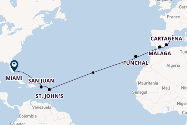 15daagse cruise naar Funchal