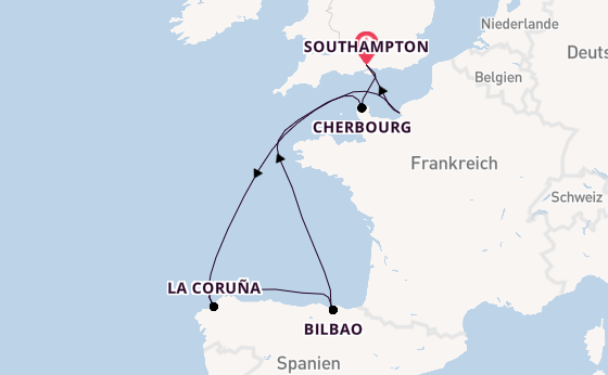 England ab Southampton, Großbritannien auf der Liberty of the Seas®
