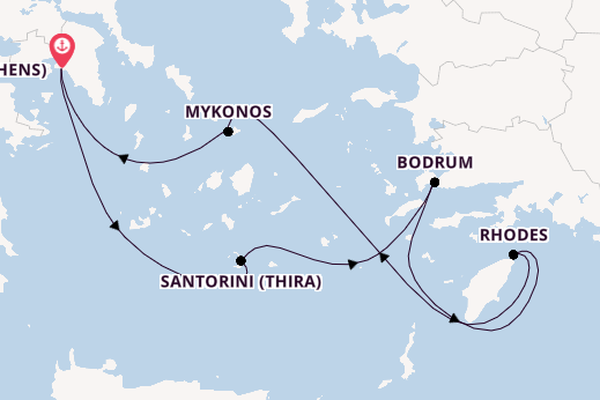 Eastern Mediterranean from United Kingdom with the Scarlet Lady