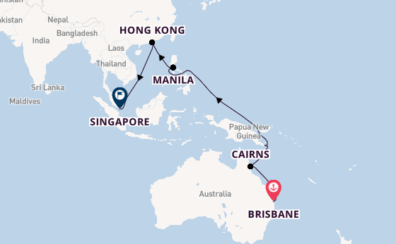 Brisbane to Singapore with Stays