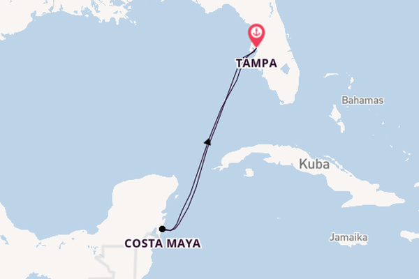 Westliche Karibik ab Tampa, Florida, USA auf der Radiance of the Seas