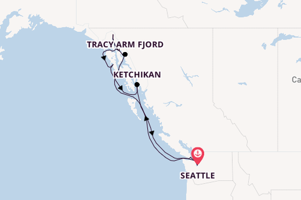 Alaska & West Canada from Seattle, Washington, USA with the Carnival Miracle