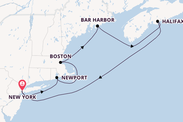 Amerikaanse Oostkust vanaf New York, Verenigde Staten met de Norwegian Getaway