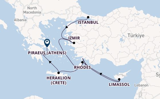Eastern Mediterranean from Istanbul, Turkey with the Seven Seas Voyager