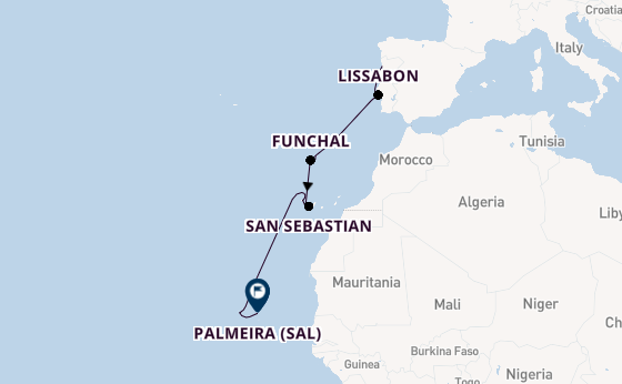 Portugal vanaf Leixões, Portugal met de HANSEATIC spirit