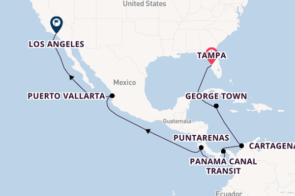 Central America from Tampa, Florida with the Celebrity Summit