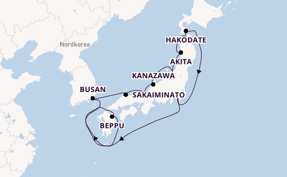 Japan ab Tokio, Japan auf der Seabourn Encore