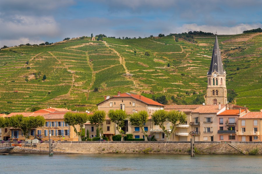 Rhône ab Lyon, Frankreich auf der Annabelle