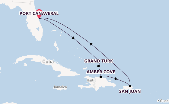 Caribbean from Port Canaveral, Florida with the Caribbean Princess
