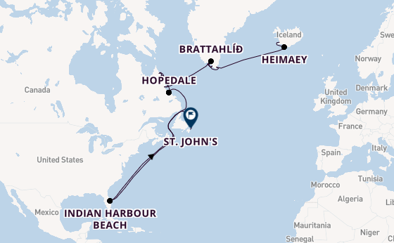 Transatlantic from Reykjavik, Iceland with the Seabourn Venture