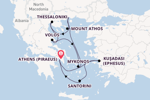 Azamara Pursuit 10  Athens (Piraeus)-Athens (Piraeus)