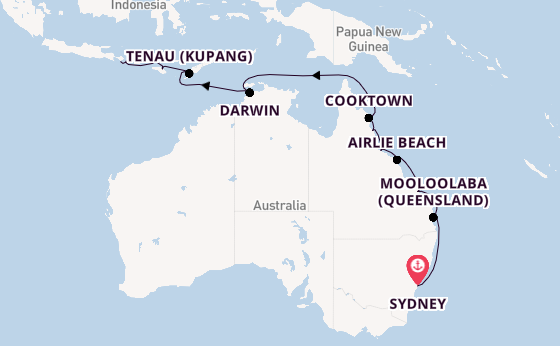 Australië vanaf Sydney, Australië met de Seven Seas Explorer
