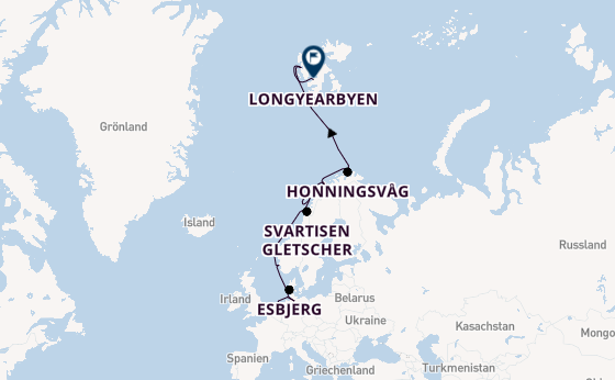 Norwegen ab Dover (London), United Kingdom auf der MS Fram