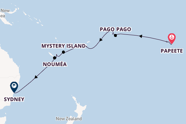 French Polynesia from Papeete, Tahiti, French Polynesia with the Seven Seas Splendor