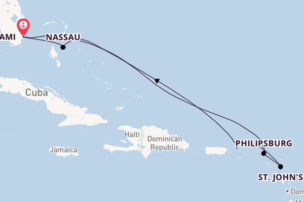 Caribbean vanaf Miami, Verenigde Staten met de MSC Meraviglia