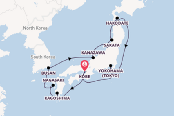 Majestic cruise from Kobe with Silversea
