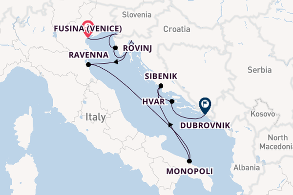 Mediterranean from Fusina (Venice) with the MS EUROPA 2