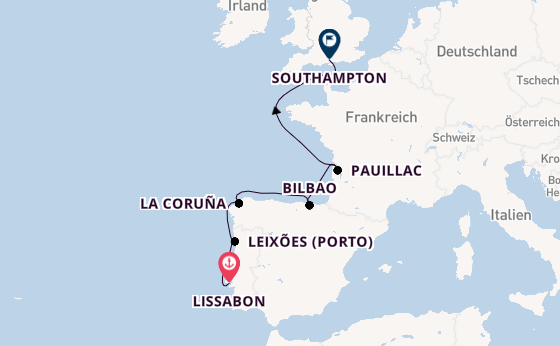 Portugal ab Lissabon, Portugal auf der EXPLORA IV