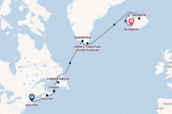 Transatlantic & Repositioning from Reykjavik, Iceland with the Celebrity Silhouette