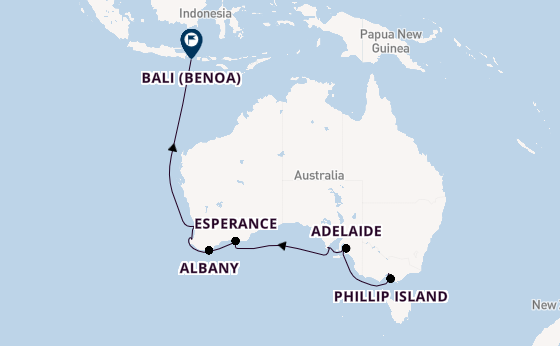 Australië vanaf Melbourne, Australië met de Silver Whisper