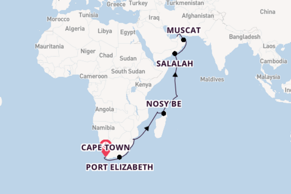 Sailing from Cape Town via Salalah