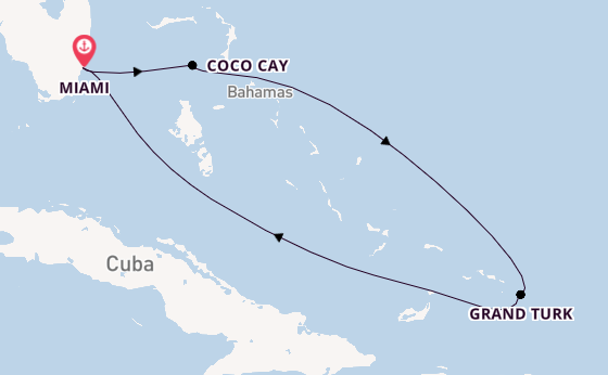 Caribbean vanaf Miami, Verenigde Staten met de Freedom of the Seas