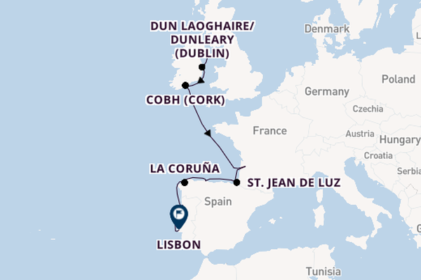 British Isles from Belfast, Northern Ireland, United Kingdom with the Marina