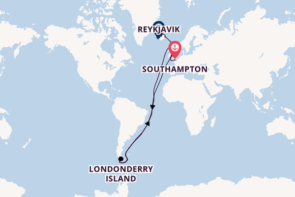 Transatlantic from Southampton, England with the Seven Seas Splendor
