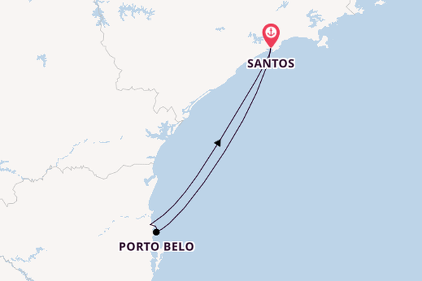 Brazil from Santos, Brazil with the MSC Seaview