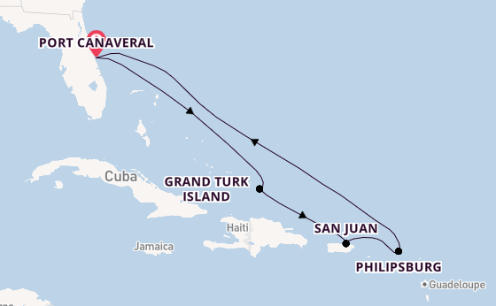Caribbean from Port Canaveral, Florida, USA with the Celebrity Apex