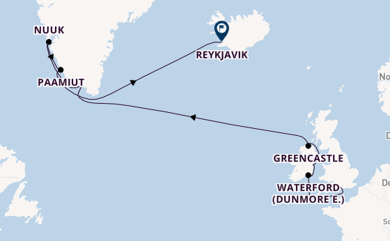 Britische Inseln ab Southampton, Großbritannien auf der Seven Seas Mariner