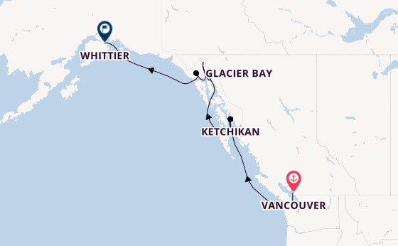 Alaska from Vancouver, British Columbia with the Norwegian Jade