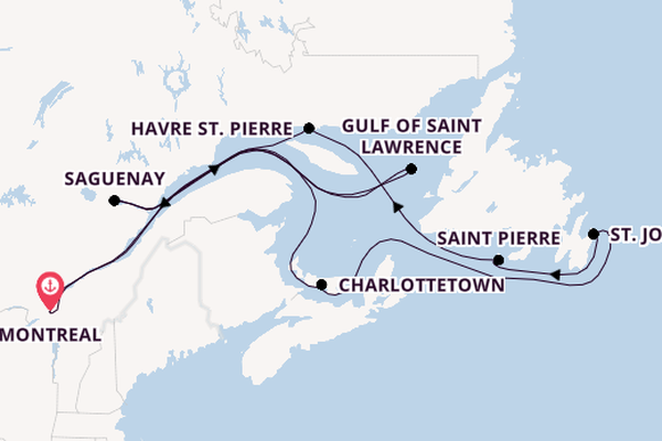 Canada from Montreal, Quebec with the Volendam