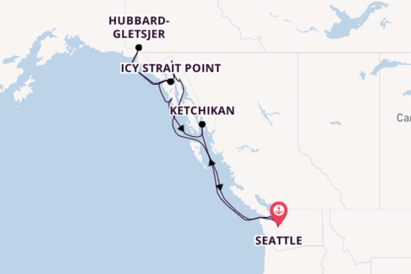 Alaska vanaf Seattle, Verenigde Staten met de Norwegian Joy