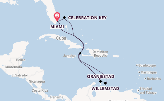 Caribbean from Miami, Florida with the Carnival Horizon