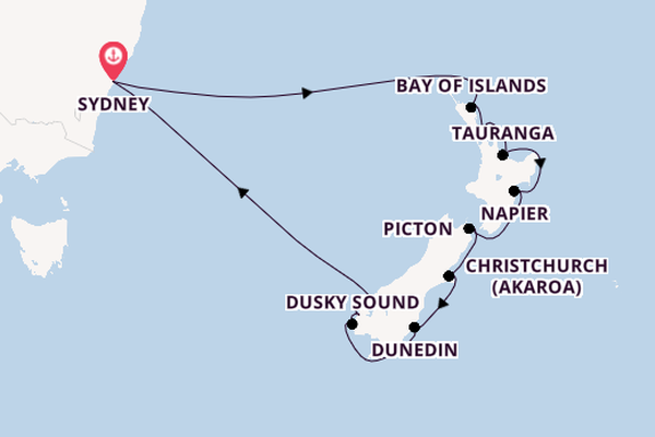 New Zealand from Sydney, Australia with the Celebrity Edge