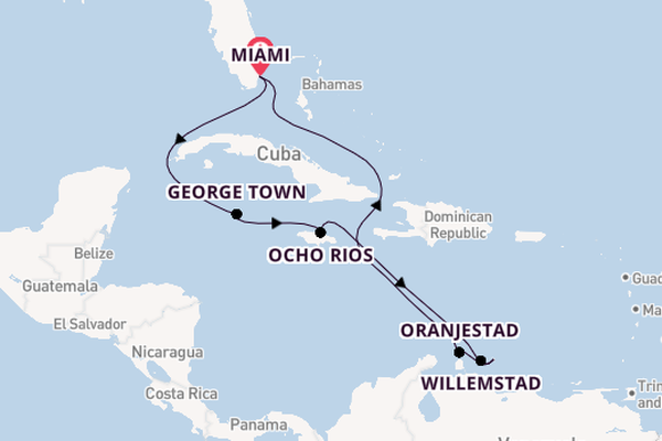 Caribbean vanaf Miami, Verenigde Staten met de MSC Poesia