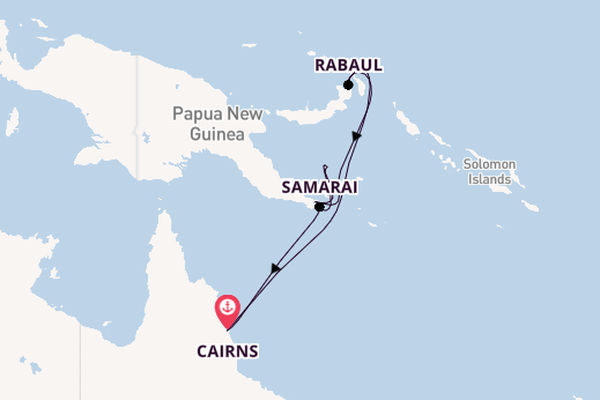 Australië vanaf Cairns, Australië met de Seven Seas Navigator