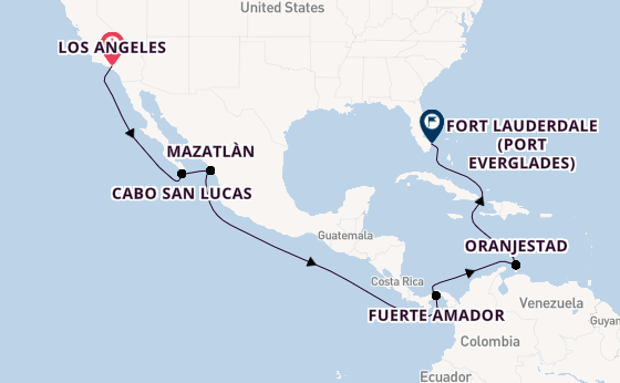Pacific to Atlantic in Style: LA, Mexico, Panama Canal & Caribbean Charm