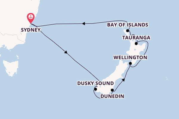 New Zealand from Sydney, Australia with the Celebrity Edge