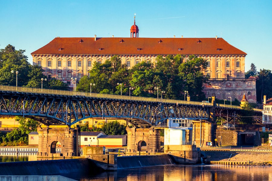 Elbe ab Dresden, Deutschland auf der MS Sans Souci