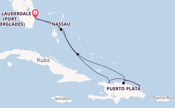 Karibik ab Fort Lauderdale (Port Everglades), USA auf der Explorer of the Seas