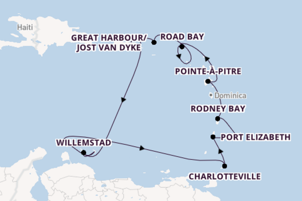 Zuidelijke Caraïben vanaf Bridgetown, Barbados met de Seabourn Ovation