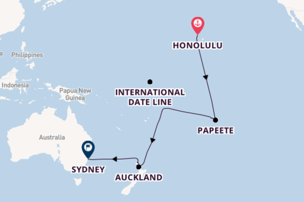 Ovation Hawaii to Tahiti, New Zealand and Sydney