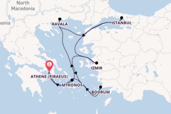 8-daagse cruise met de Seven Seas Splendor vanuit Athene (Piraeus)